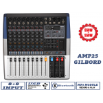 Gilbord AMP25 επαγγελματική αυτοενισχυόμενη κονσόλα 8 κανάλια Mic ενισχυτή 2Χ550W οικονομική υψηλής ποιότητας